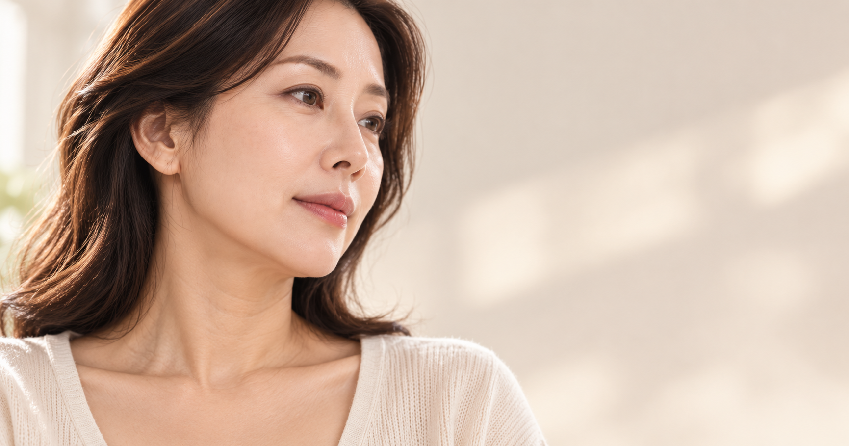 목주름 없애는법을 고민하는 30~40대 한국인 여성